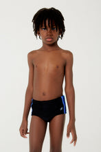 Carica l'immagine nel visualizzatore di Gallery, Model Front: Blueman Costume Ragazzo Sunga Army Tripe Color Ver24 Preto