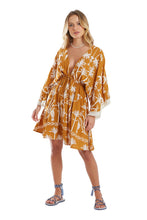 Carica l'immagine nel visualizzatore di Gallery, Model Front: Blueman Mini Dress Vestido Kaftan Curto Tucanus