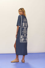 Carica l'immagine nel visualizzatore di Gallery, Model Back: Blueman Caftano / Copricostume Kaftan Dress Seiva-Doce-Azul