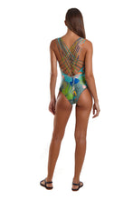 Carica l'immagine nel visualizzatore di Gallery, Model Back: Blueman Intero Maio Capri Florestinha Verde