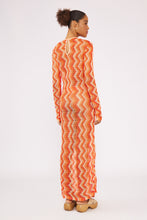 Carica l'immagine nel visualizzatore di Gallery, Model Back: Blueman Vestito Da Spiaggia Laranja Long Dress Tricot