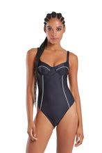 Carica l'immagine nel visualizzatore di Gallery, Model Front: Blueman Intero Maio Maragogi Preto