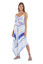 Carica l'immagine nel visualizzatore di Gallery, Model Front: Blueman Gonna Da Spiaggia Saia Canga Mare Alta