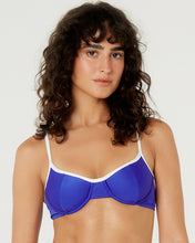 Carica l'immagine nel visualizzatore di Gallery, Gallery: Blueman Reggiseno Top Pepe Bias Arriba Azul