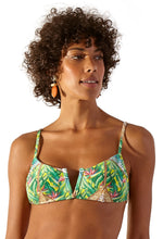 Carica l'immagine nel visualizzatore di Gallery, Model Front: Blueman Reggiseno Top Show Waimea