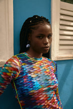 Carica l'immagine nel visualizzatore di Gallery, Image 10: Blueman Mini Dress Vestido Tule Manga Longa Escama