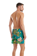Carica l'immagine nel visualizzatore di Gallery, Model Back: Blueman Bermuda Da Surf Short Fiji Blue
