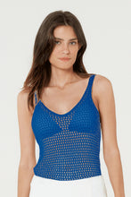 Carica l'immagine nel visualizzatore di Gallery, Gallery: Blueman Top Da Spiaggia Blusa Tricot Color Azul
