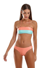 Carica l'immagine nel visualizzatore di Gallery, Model Front: Blueman Reggiseno Top Bicolor Zig Laranja
