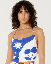 Carica l'immagine nel visualizzatore di Gallery, Gallery: Blueman Top Da Spiaggia Blusa Top Cropped Degage Cerise
