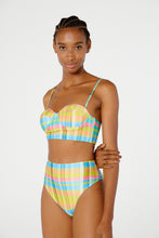 Carica l'immagine nel visualizzatore di Gallery, Image 03: Blueman Reggiseno Top Laise Hot Xadrez Candy
