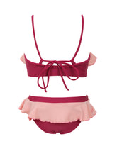 Carica l'immagine nel visualizzatore di Gallery, Product Back: Blueman Due Pezzi Bambina Biquini Peteca Roxo
