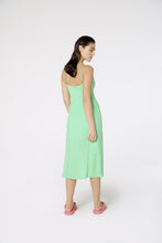 Carica l'immagine nel visualizzatore di Gallery, Model Back: Blueman Midi Dress Vestido Fenda Liso Color
