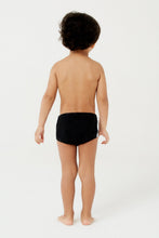 Carica l'immagine nel visualizzatore di Gallery, Model Back: Blueman Costume Ragazzo Sunga Army Glorioso Preto Inf
