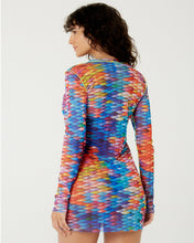 Carica l'immagine nel visualizzatore di Gallery, Image 06: Blueman Mini Dress Vestido Tule Manga Longa Escama
