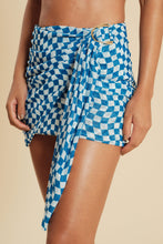 Carica l'immagine nel visualizzatore di Gallery, Gallery: Blueman Gonna Da Spiaggia Xadrez Mini Skirt Fivela
