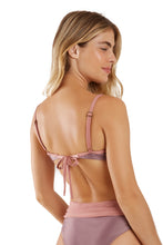 Carica l'immagine nel visualizzatore di Gallery, Product Back: Blueman Reggiseno Top Bardot Bicolor Roxo

