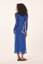Carica l'immagine nel visualizzatore di Gallery, Model Back: Blueman Vestito Da Spiaggia Luau Tule Long

