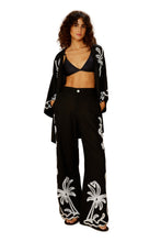 Carica l'immagine nel visualizzatore di Gallery, Image 03: Blueman Caftano / Copricostume Kimono Barrado Preto
