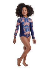 Carica l'immagine nel visualizzatore di Gallery, Model Front: Blueman Intero Bambina Maio Long John Açaí
