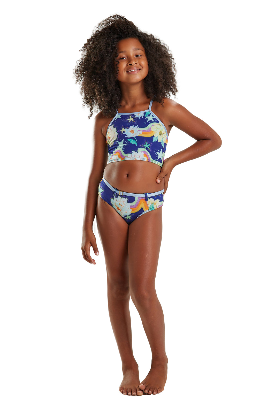 Model Front: Blueman Due Pezzi Bambina Biquini Lais Ceu De Flor