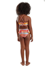 Carica l&#39;immagine nel visualizzatore di Gallery, Model Back: Blueman Due Pezzi Bambina Biquini Peteca Sunset
