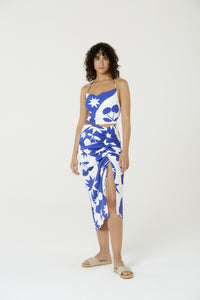 Model Front: Blueman Top Da Spiaggia Blusa Top Cropped Degage Cerise