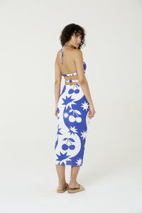 Model Back: Blueman Top Da Spiaggia Blusa Top Cropped Degage Cerise