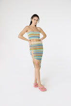 Carica l&#39;immagine nel visualizzatore di Gallery, Model Front: Blueman Gonna Da Spiaggia Bottom Crochet Listras
