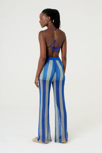 Model Back: Blueman Pantaloni Da Spiaggia Calca Tricot Listras