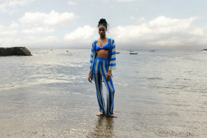 Image 09: Blueman Pantaloni Da Spiaggia Calca Tricot Listras