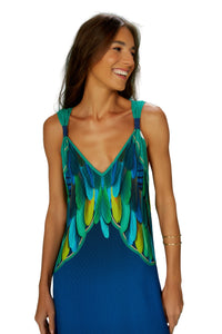 Image 02: Blueman Vestito Da Spiaggia Cropped Dress Fauna