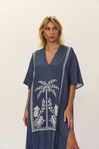 Image 02: Blueman Vestito Da Spiaggia Kaftan Dress Seiva-Doce-Azul