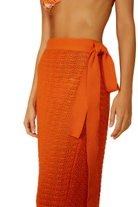 Image 06: Blueman Gonna Da Spiaggia Laranja-Tricot Saia