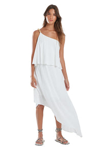Model Front: Blueman Vestito Da Spiaggia Lilith Madeira Off White
