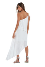 Carica l&#39;immagine nel visualizzatore di Gallery, Model Back: Blueman Vestito Da Spiaggia Lilith Madeira Off White

