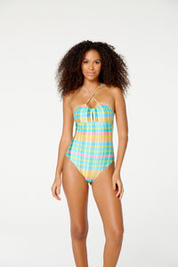 Model Front: Blueman Intero Maio Catita Xadrez Candy