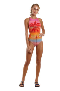 Model Front: Blueman Intero Maio Nadador Localizado Sunset