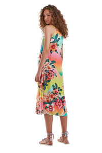 Model Back: Blueman Vestito Da Spiaggia Mikaela Flower Power