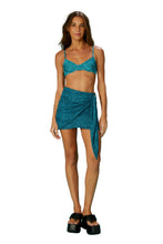Carica l&#39;immagine nel visualizzatore di Gallery, Model Front: Blueman Gonna Da Spiaggia Mini Saia Tule Acqua
