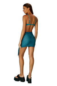 Model Back: Blueman Gonna Da Spiaggia Mini Saia Tule Acqua