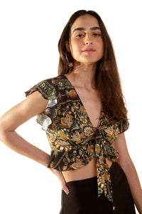 Model Front: Blueman Top Da Spiaggia Monica Kasuti