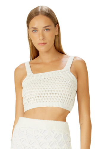 Gallery: Blueman Top Da Spiaggia Off-White Top-Tricot