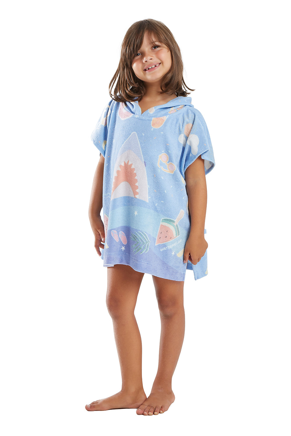 Model Front: Blueman Telo Mare Poncho Mini Surfer Sticker