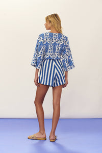Model Back: Blueman Tute /Tutine Da Spiaggia Romper Seiva-Doce-Azul