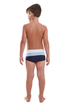 Carica l&#39;immagine nel visualizzatore di Gallery, Model Back: Blueman Costume Ragazzo Sunga Army Crepusculo Fresh Marinho Inf
