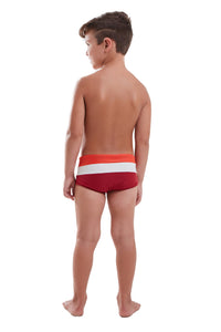 Model Back: Blueman Costume Ragazzo Sunga Army Crepusculo Fresh Vermelho Inf