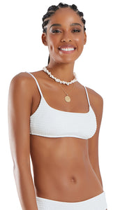 Image 06: Blueman Reggiseno Top Bela Textura Softcell-Off White