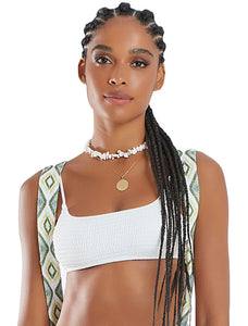Image 10: Blueman Reggiseno Top Bela Textura Softcell-Off White