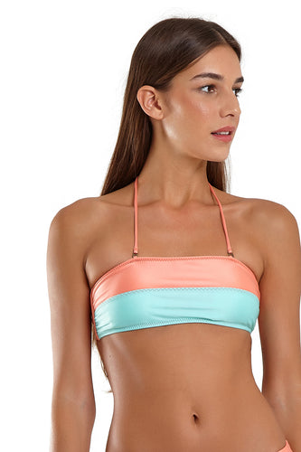 Gallery: Blueman Reggiseno Top Bicolor Zig Laranja